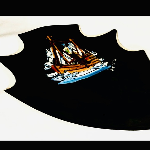 Vintage Herta Gerz BC Ceramics Pottery Shield Dish Vancouver RCMP Arctic Ship - Picture 4 of 9